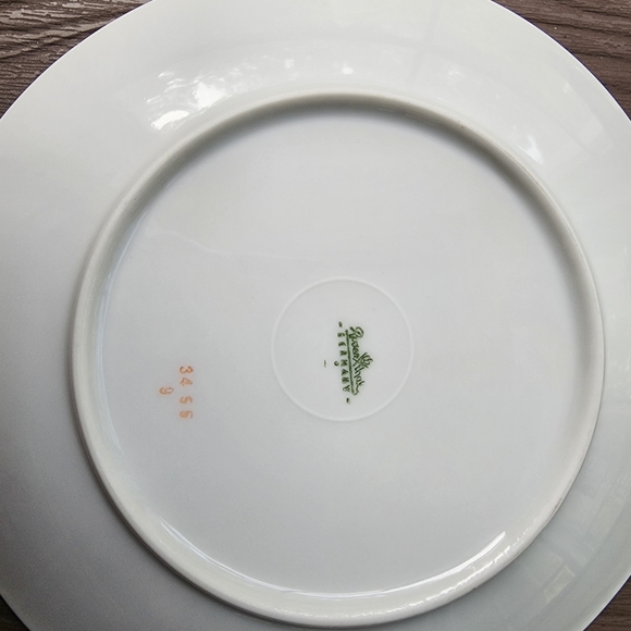 Rosenthal Continental 3455 Germany White Bread Plate Dish Platinum Rim Vintage - Picture 3 of 3